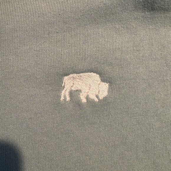 Buffalo Light Sage Green Fleece Sweatshirt – Size Large - Picture 2 of 4